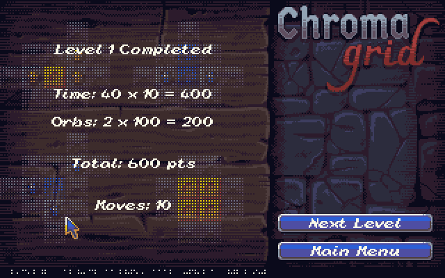 Chroma Grid atari screenshot